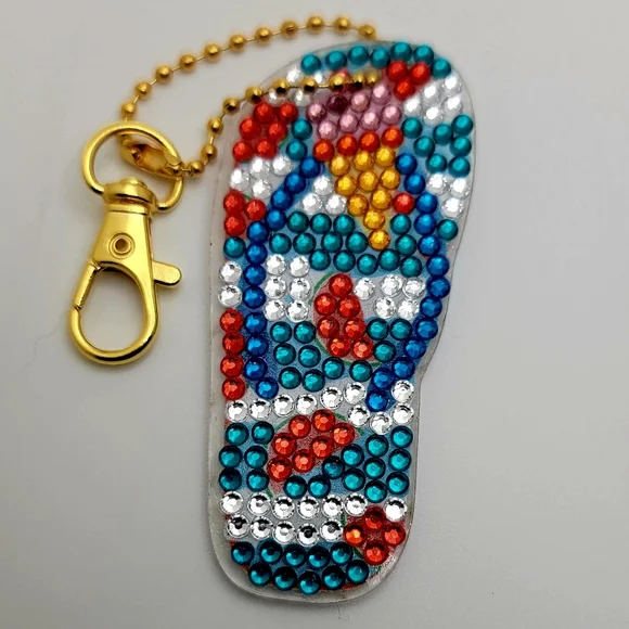 HOST PICK Ice Cream Cone Flip-flops Keychain Multipurpose - Picture 2 of 3